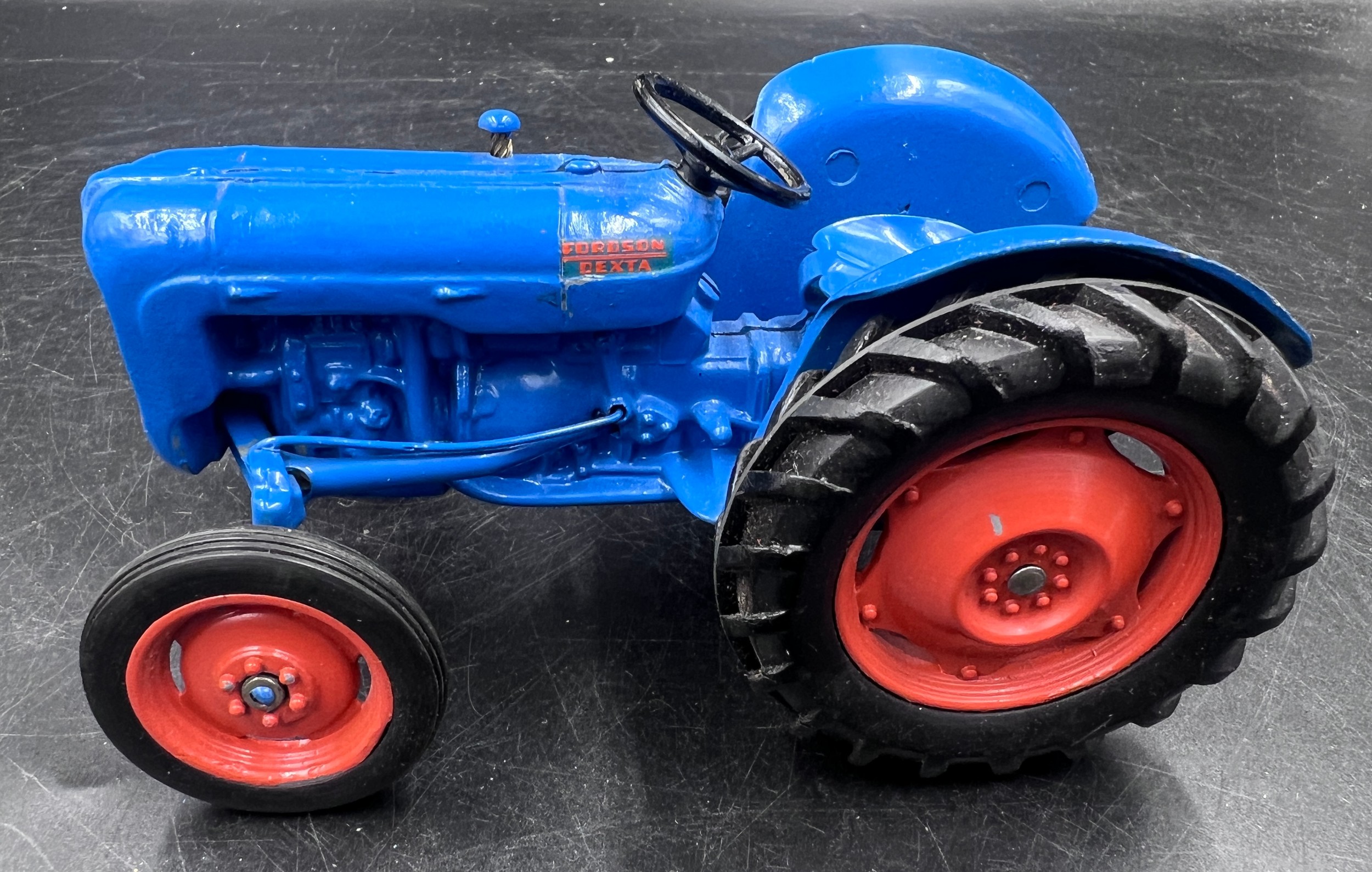 A boxed Chad Valley 1/16 Fordson Dexta Tractor, excellent example. - Image 11 of 14