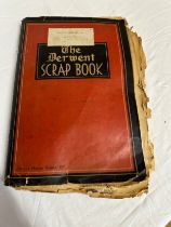 A WWII Mechanised Transport Corps scrapbook containing 100's of paper clippings and some
