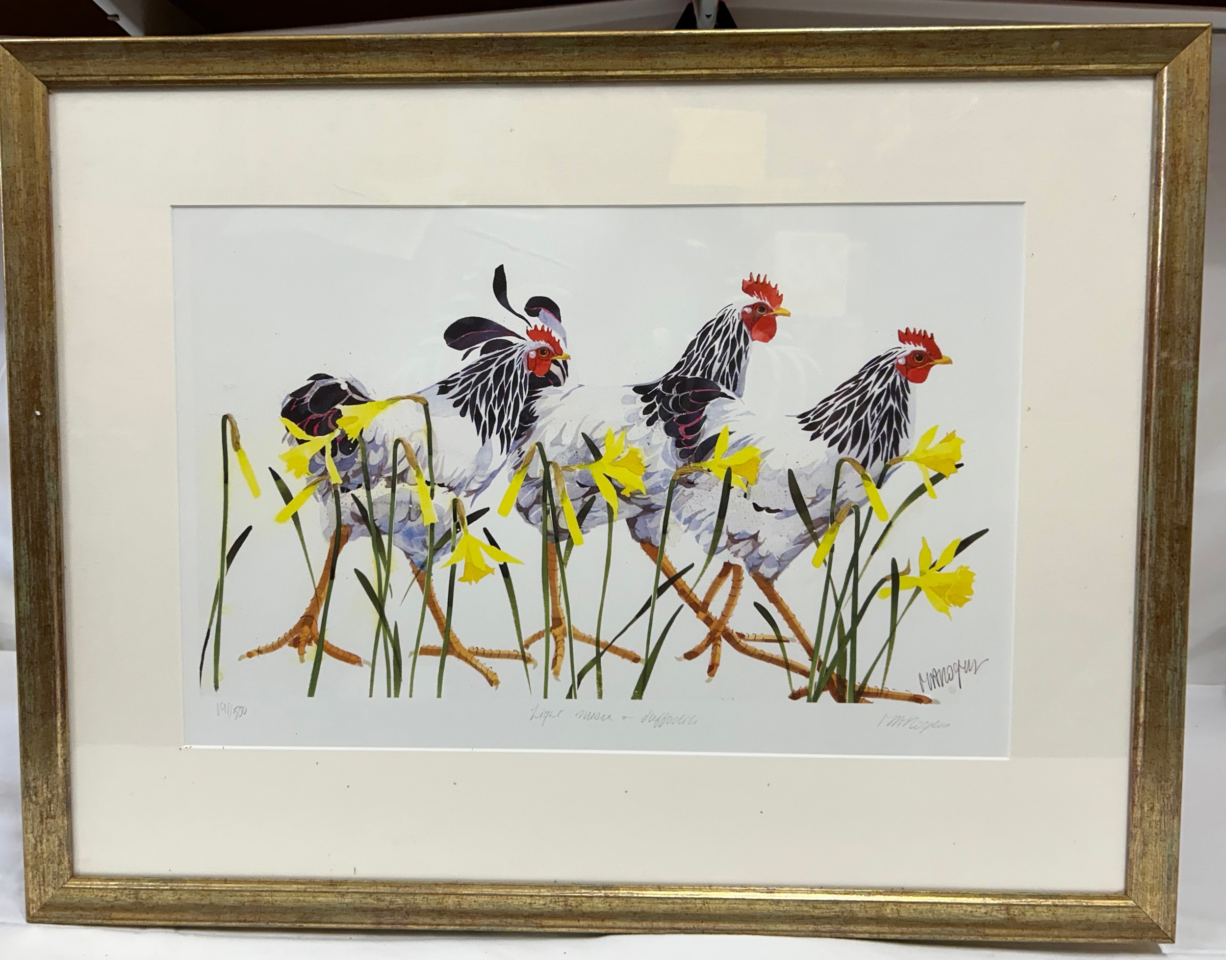 Three limited edition watercolour prints by Mary Ann Rogers to include 'Alarm' (248/500) image - Bild 4 aus 10