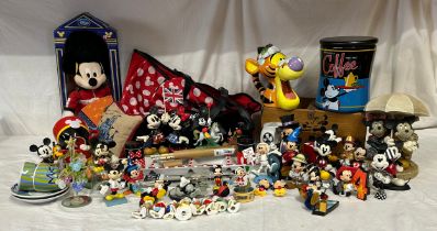 A large quantity of Disney/ Mickey Mouse collectible items to include: two music boxes, The Parade