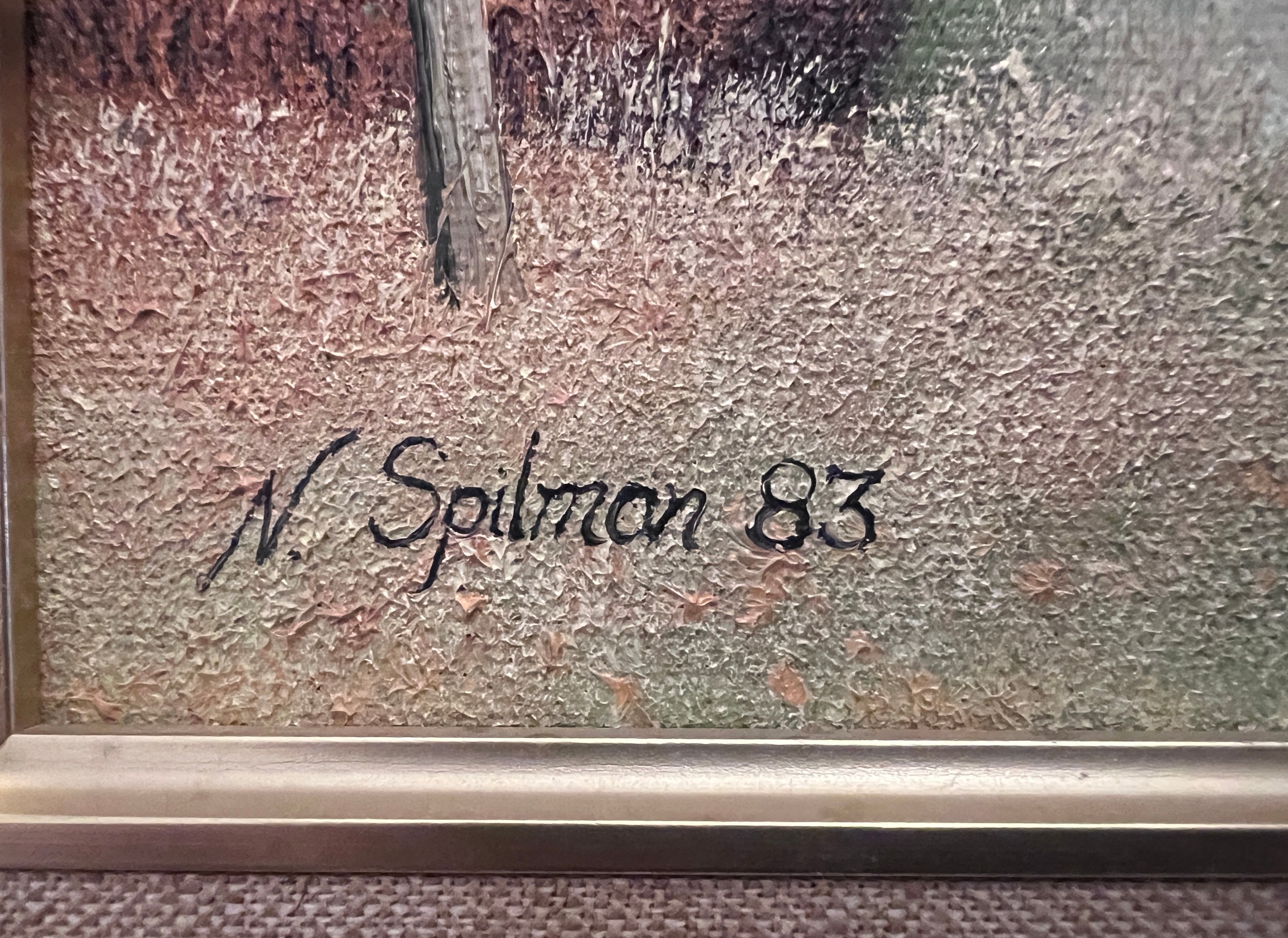 Neil Spilman (B.1951) Oil on canvas, “Patch near Plantation House” 30cm x 40cm. - Image 3 of 5
