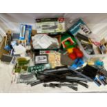 Railway model accessories to include ready rocks, moulds, tracks, Peco lineside kits, Ratio