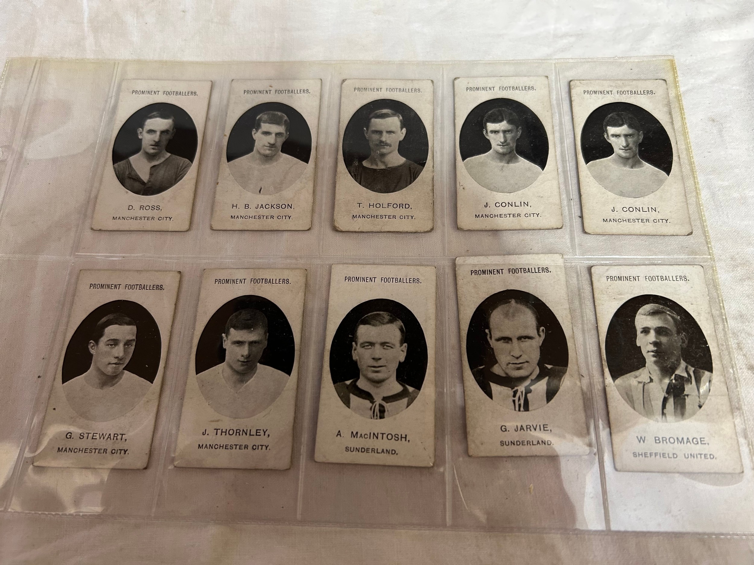 Taddy & Co Cigarette cards, all Prominent Footballers: Hull City: Roughley x 2, Neave x 2, John - Image 3 of 9