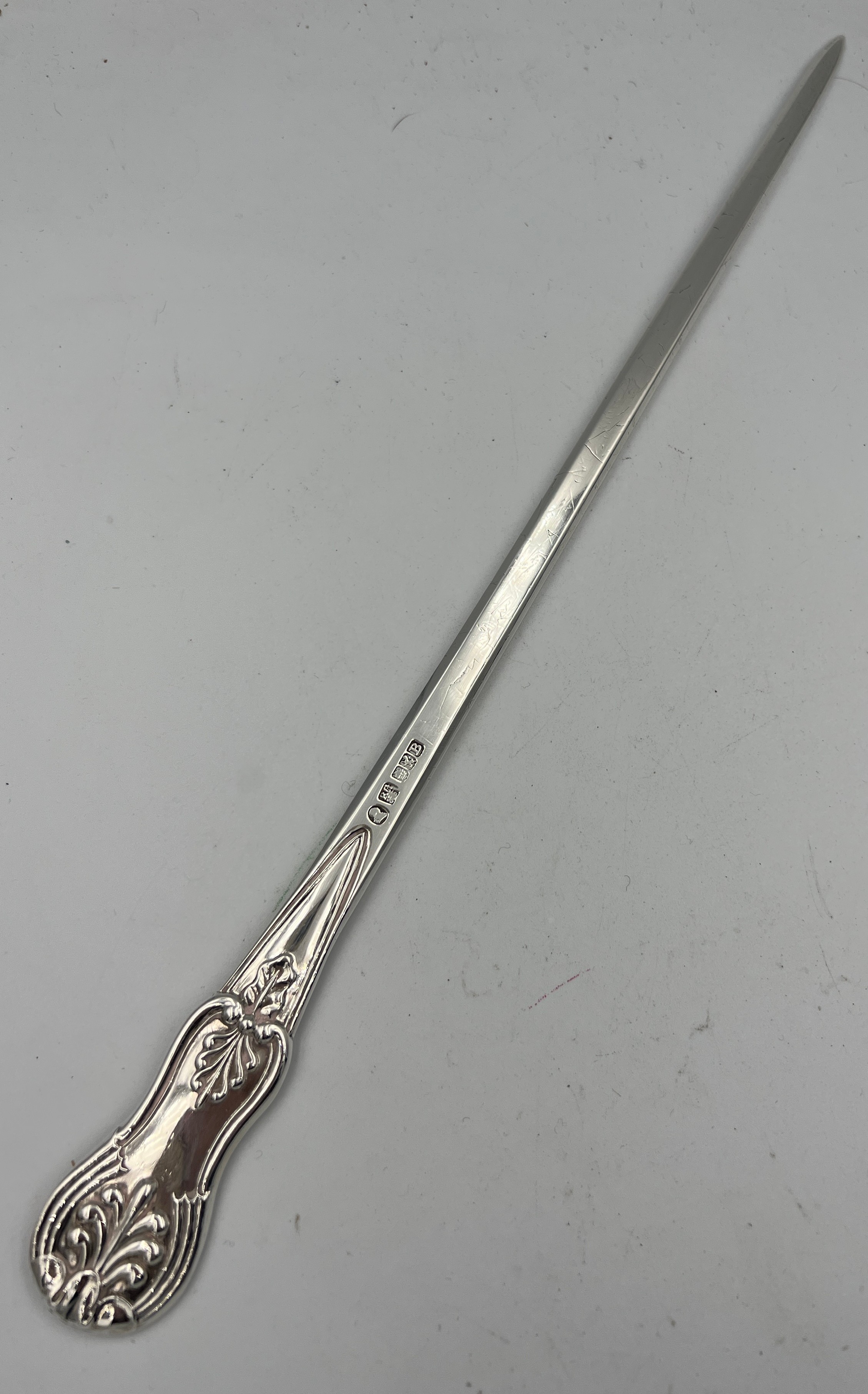 Silver meat skewer, Glasgow 1820, maker Robert Gray & Son. 31cm l. Weight 106gm. - Image 2 of 3