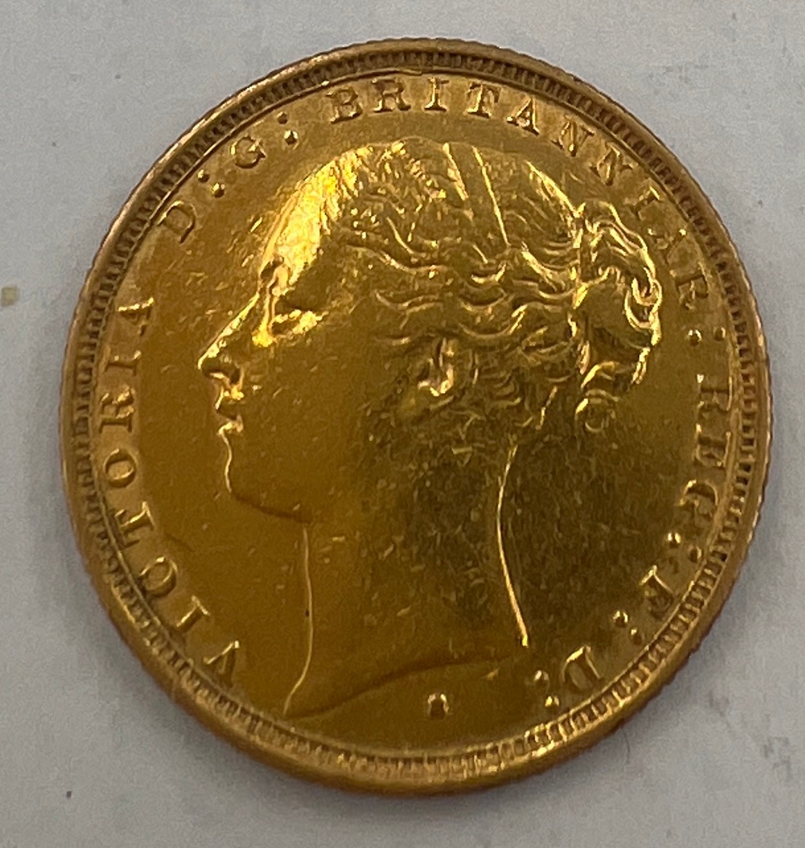 A full Victorian gold sovereign 1886. - Bild 2 aus 2