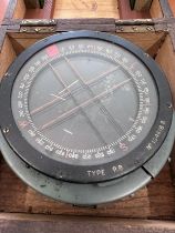 An Air Ministry model P8 'Battle of Britain' compass. outer ring of compass No. 134618 B, brass