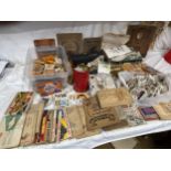 A very large collection of cigarette cards and albums, cards in cigarette boxes including - Wills,