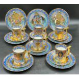 Compton & Woodhouse 1995, The Wonders of The Nile, an Egyptian themed tea service, comprising six
