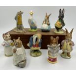 Beswick Beatrix Potter figures to include Sir Issac Newton Little Black Rabbit, Mrs Rabbit and