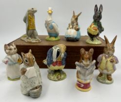 Beswick Beatrix Potter figures to include Sir Issac Newton Little Black Rabbit, Mrs Rabbit and