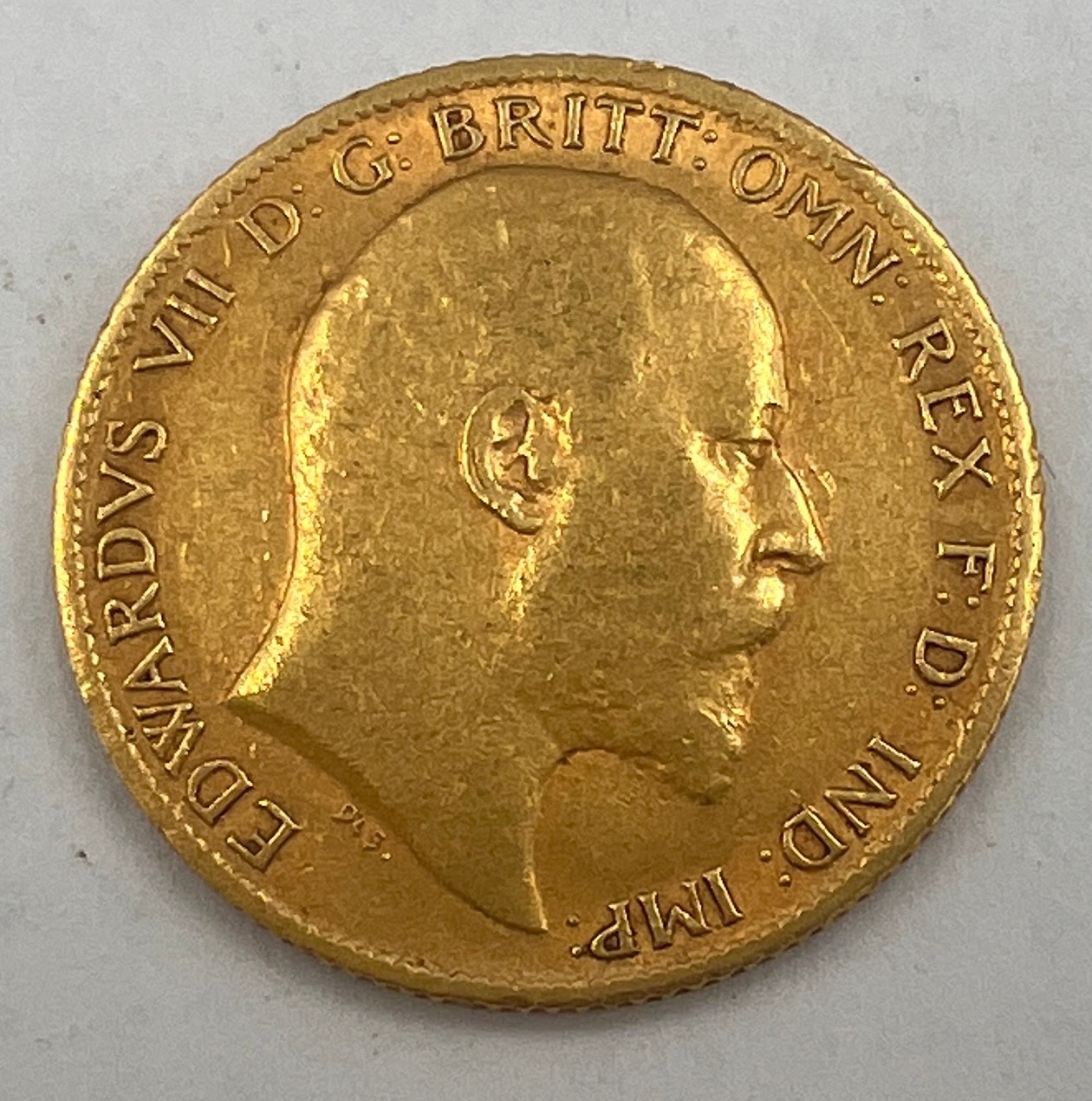A 1906 Edwardian half sovereign. - Image 2 of 2