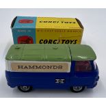 Corgi 462 Commer "Hammonds" Promotional Van in original box - finished in blue with a green roof,