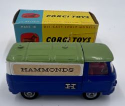 Corgi 462 Commer "Hammonds" Promotional Van in original box - finished in blue with a green roof,