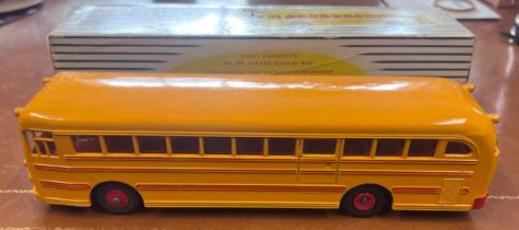 A Dinky Supertoys Wayne School Bus, 949. Yellow and red.