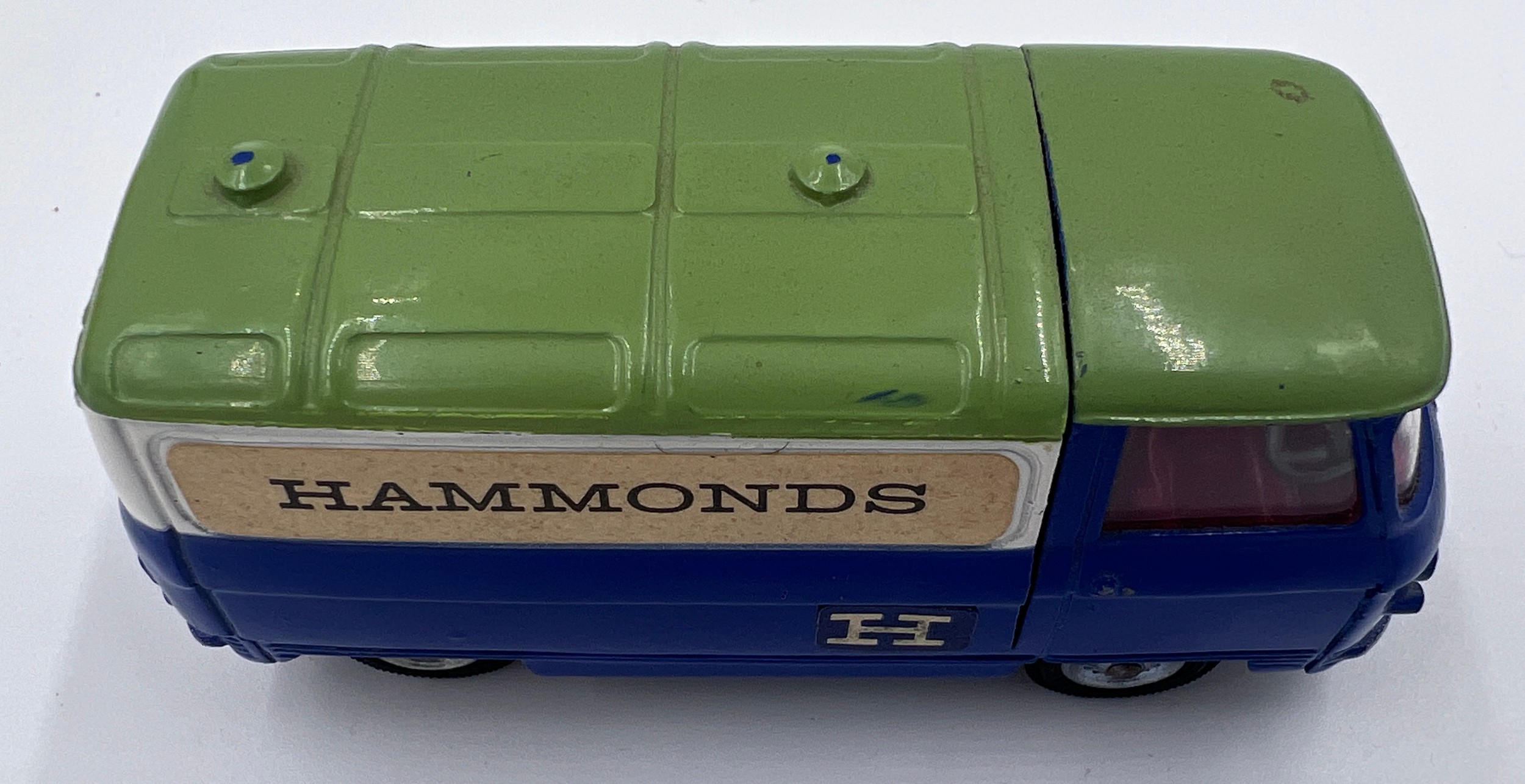 Corgi 462 Commer "Hammonds" Promotional Van in original box - finished in blue with a green roof, - Bild 6 aus 10