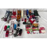 A collection of diecast vehicles to include Corgi, Britains MF 200 Massey Ferguson, Crescent Toys