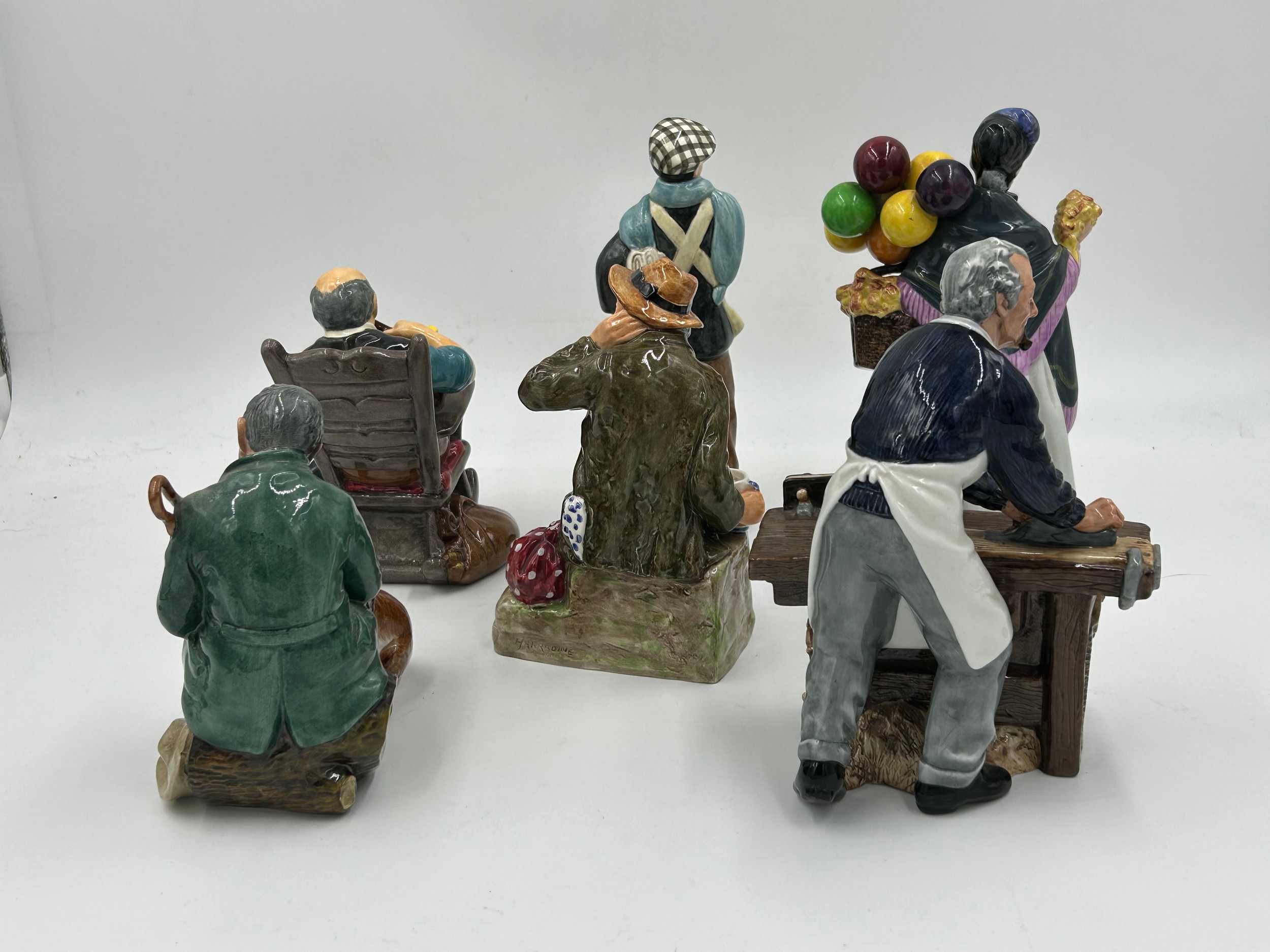 A collection of 6 Royal Doulton figurines to include 'The Carpenter' HN 2678, 'The Toymaster' HN - Image 2 of 11