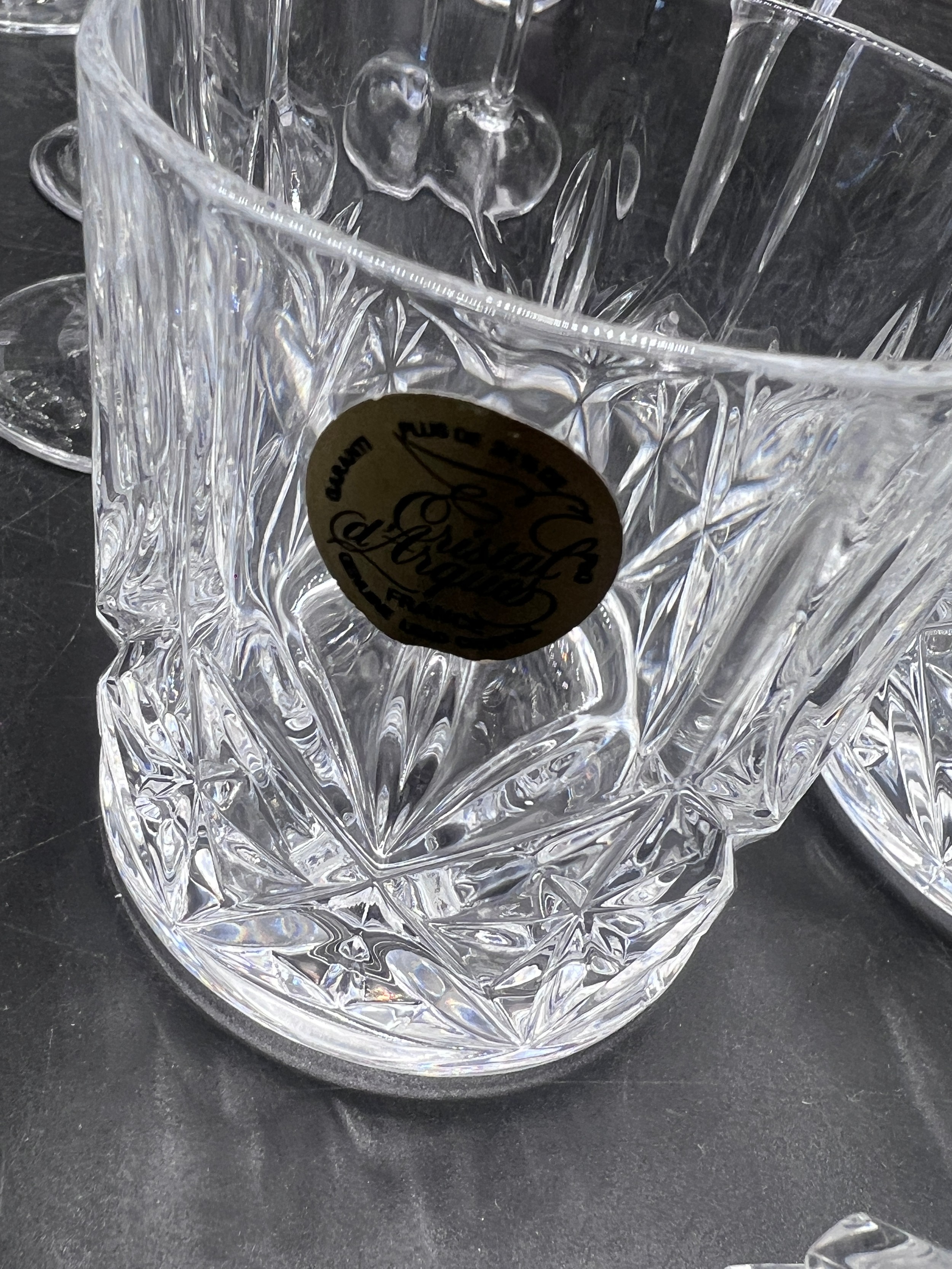 A collection of glass to include champagne flutes, wine glasses, whisky tumblers etc. approx 34 - Image 5 of 8