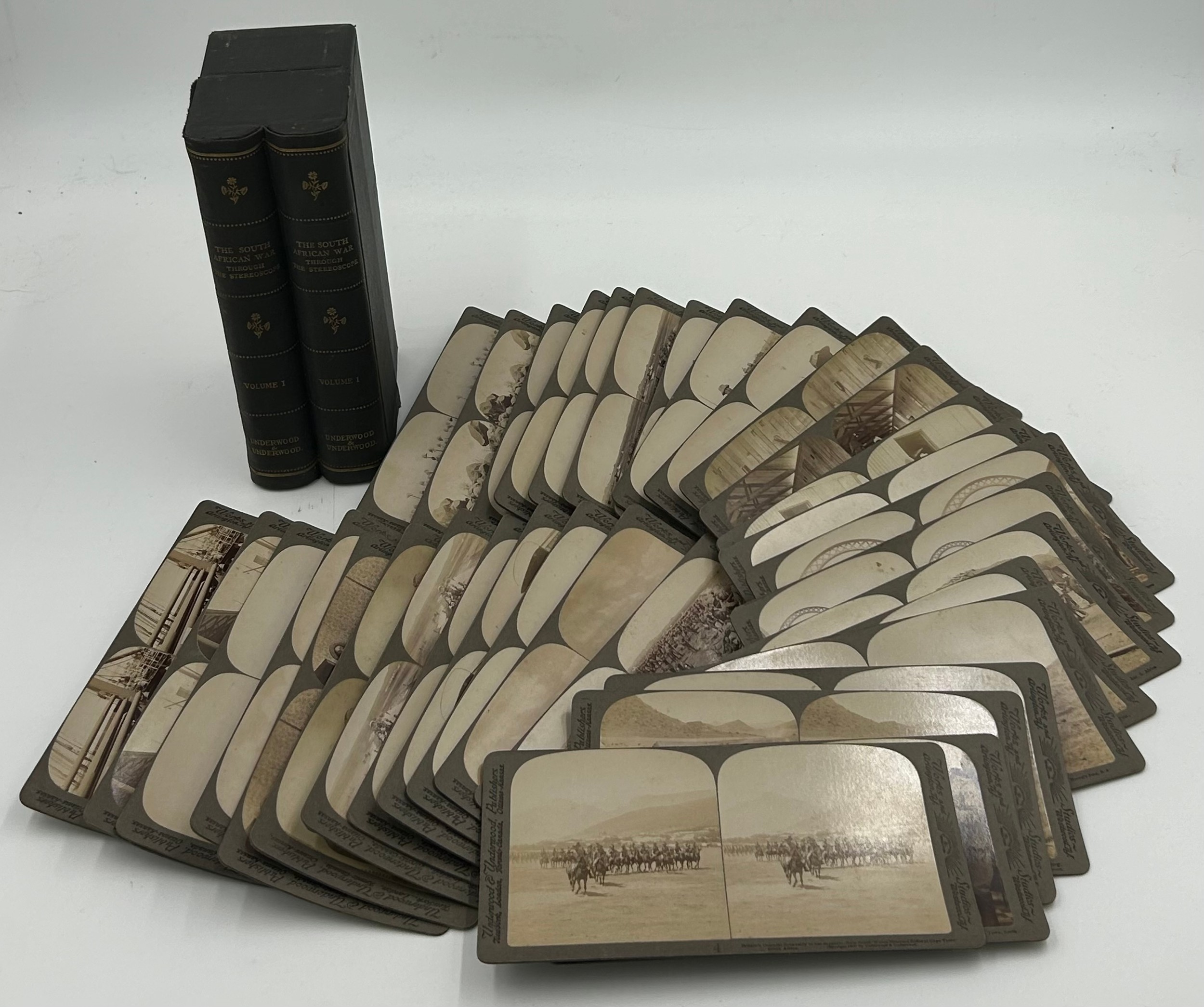 Boer War Interest. 'The South African War through the Stereoscope' Volume 1 in original fitted box