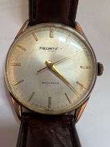 A vintage Regency automatic wristwatch 17 jewels, serial no 2 engraved to back. Good working order.
