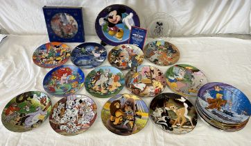 Collection of 21 Kenleys Ltd Cartoon Classics Walt Disney Collectable Plates, not for food use,