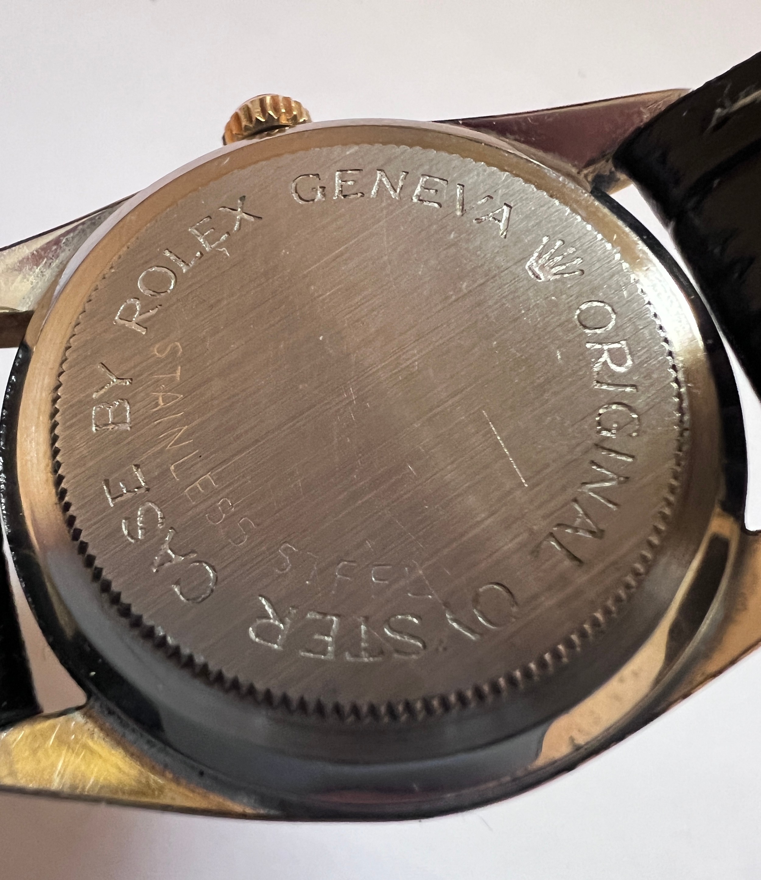A Tudor Prince Oysterdate rotor self-winding bi-metal date wristwatch with 14k bezel. Rolex crown - Bild 6 aus 7