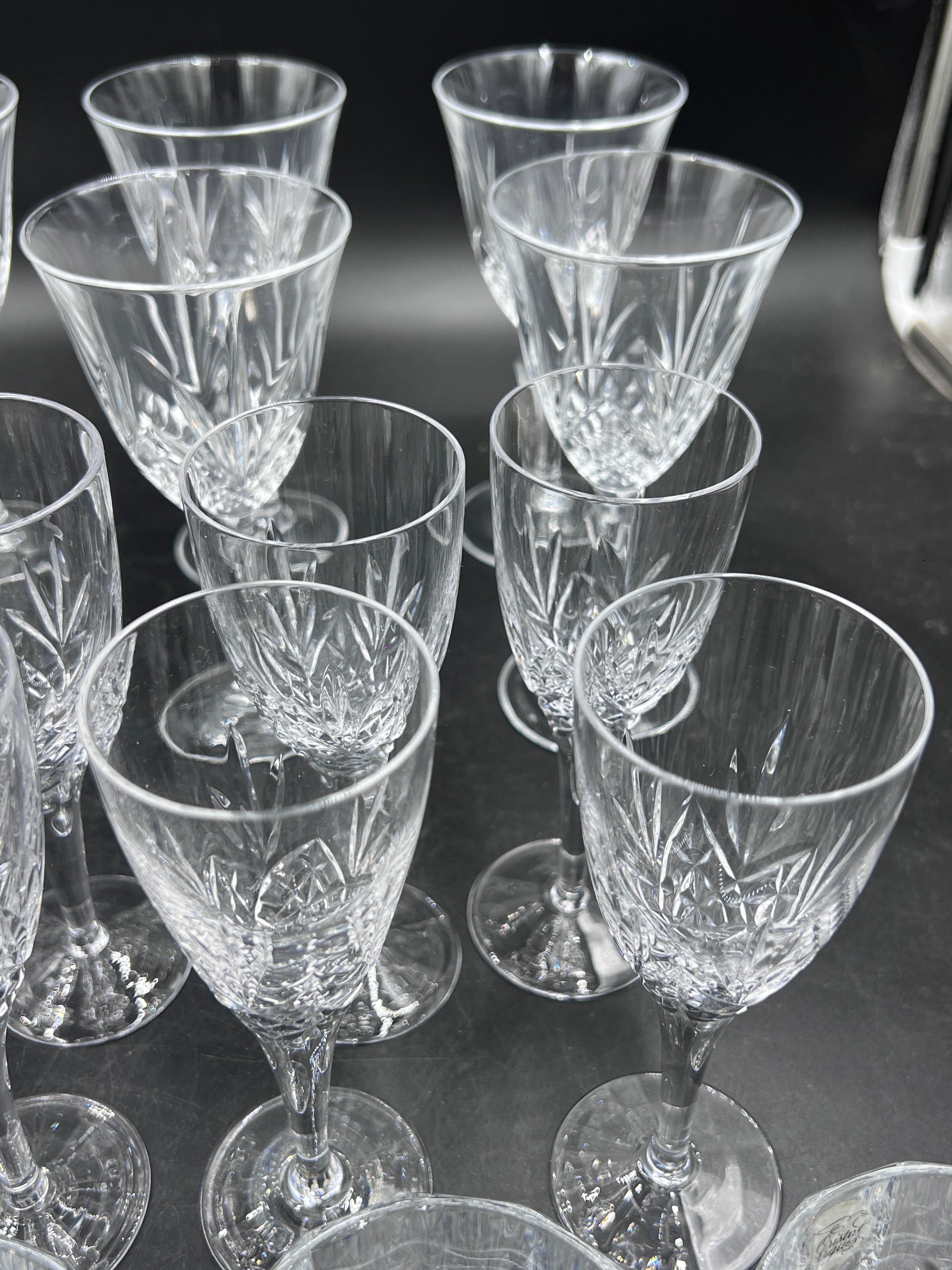A collection of glass to include champagne flutes, wine glasses, whisky tumblers etc. approx 34 - Image 8 of 8