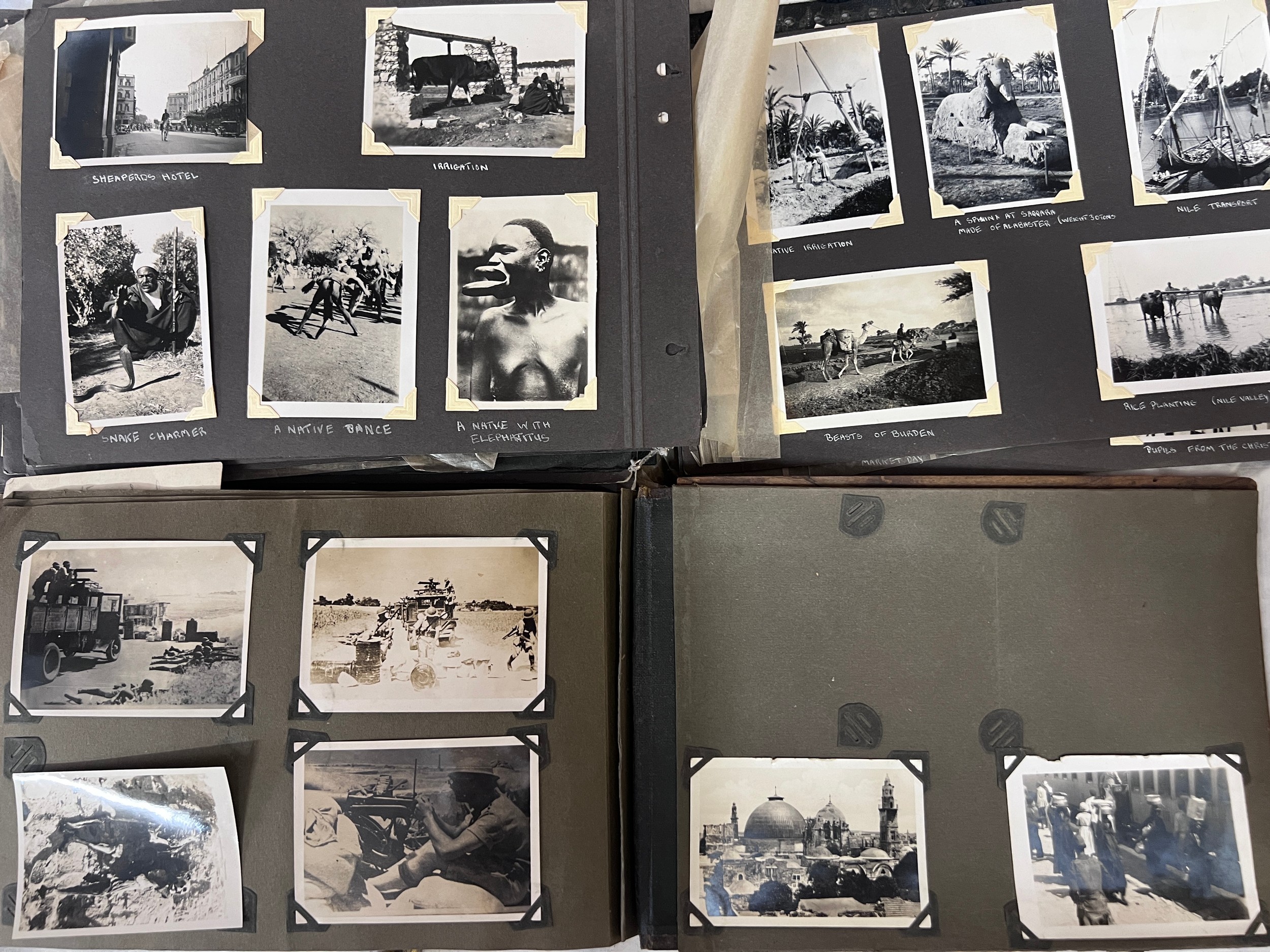 Harry Gilbert Shorters M. B. E., A.M.N. Four photograph & postcard albums and cameras pertaining - Image 18 of 30