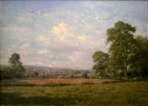 Walter Goodin (British 1907-1992) Oil on board ‘View towards Beverley Minster’. 48cm x 67cm.