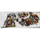 A large collection of diecast toys to include Matchbox, Corgi, Lledo, ERTL, Hot Wheels etc.