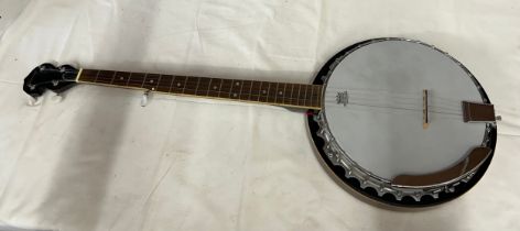 A Tonewood five string banjo.
