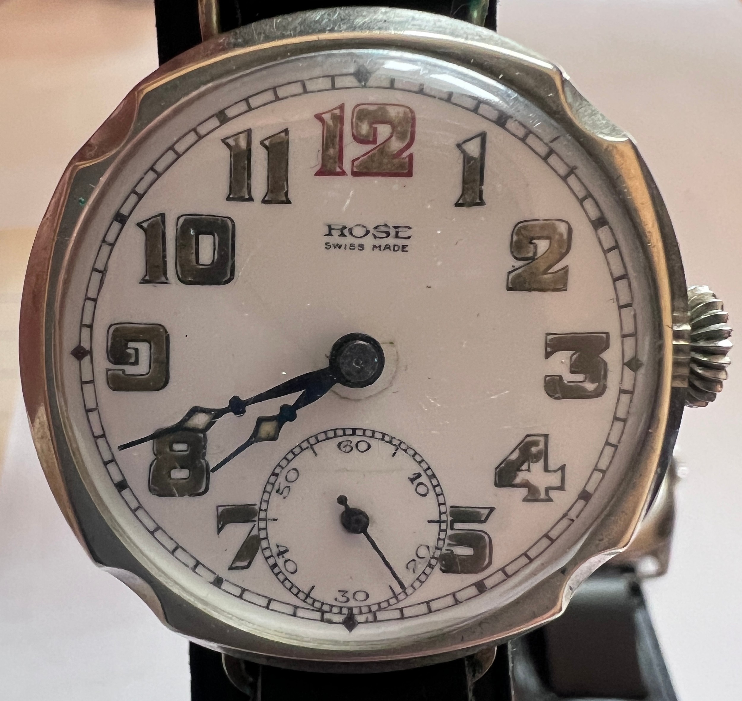 Two military wristwatches to include Pinnacle silver military trench watch and a WWI Rose officers - Image 2 of 8