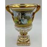 Coalport Bone China. The Gainsborough Vase Limited Edition 39 of 100. Hand painted and signed by
