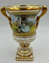 Coalport Bone China. The Gainsborough Vase Limited Edition 39 of 100. Hand painted and signed by