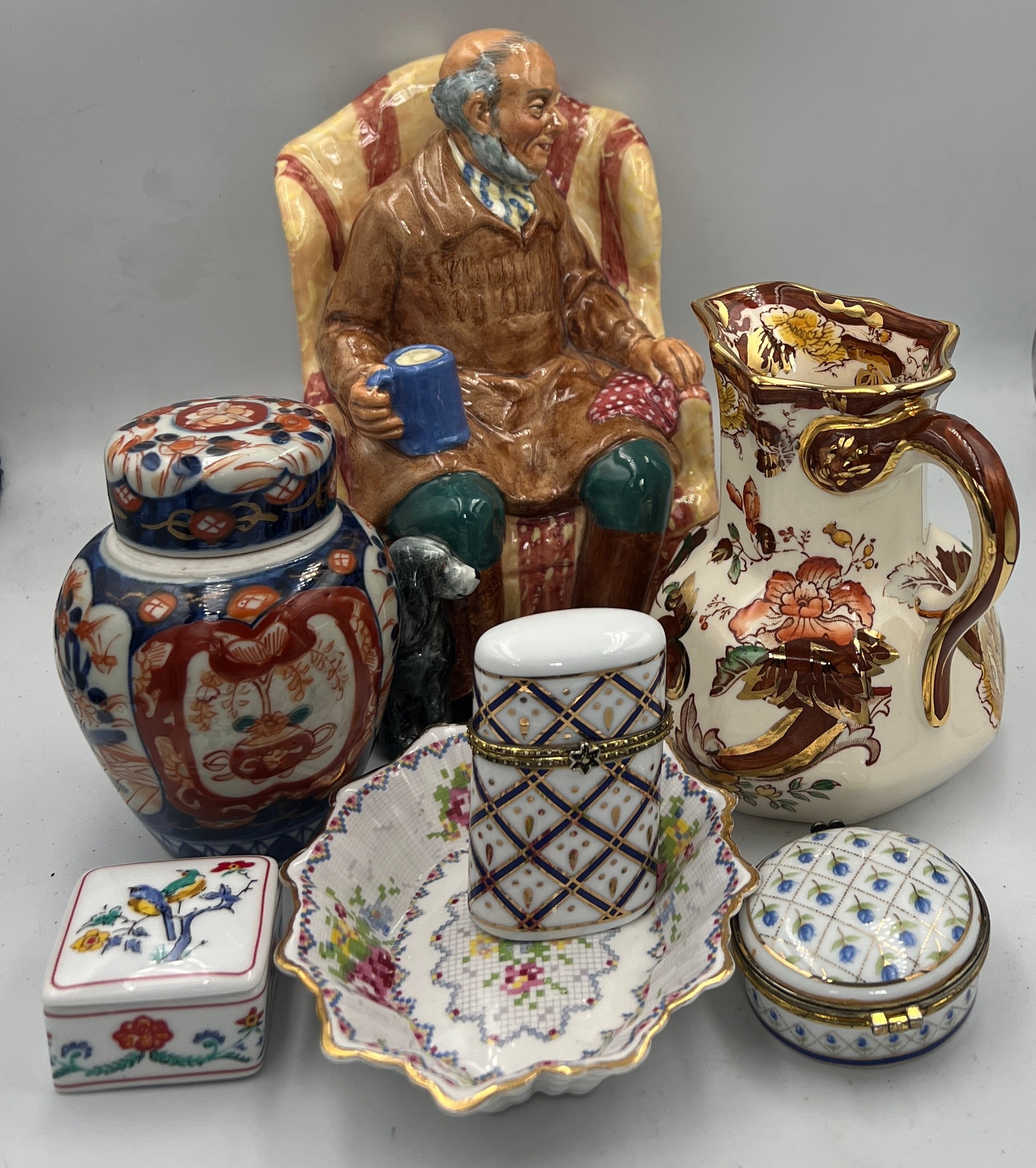 Ceramics to include Royal Doulton Uncle Ned, HN 2094, Masons Brown Velvet jug, Imari lidded jar, - Image 2 of 2