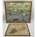 Wooden framed 'Garden Magic' print by Molly Brett M.A.S 873 - 57cm x 47.5cm along with a framed