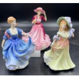 Royal Doulton ladies to include Katie HN 3360, Elizabeth HN 2465 and Pretty Ladies Kate HN 5527.