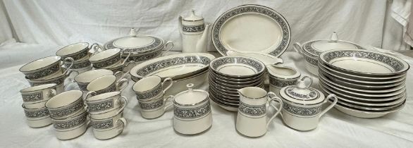 A large quantity of Noritake Ivory China in the Prelude pattern, consisting of 2 serving dishes with