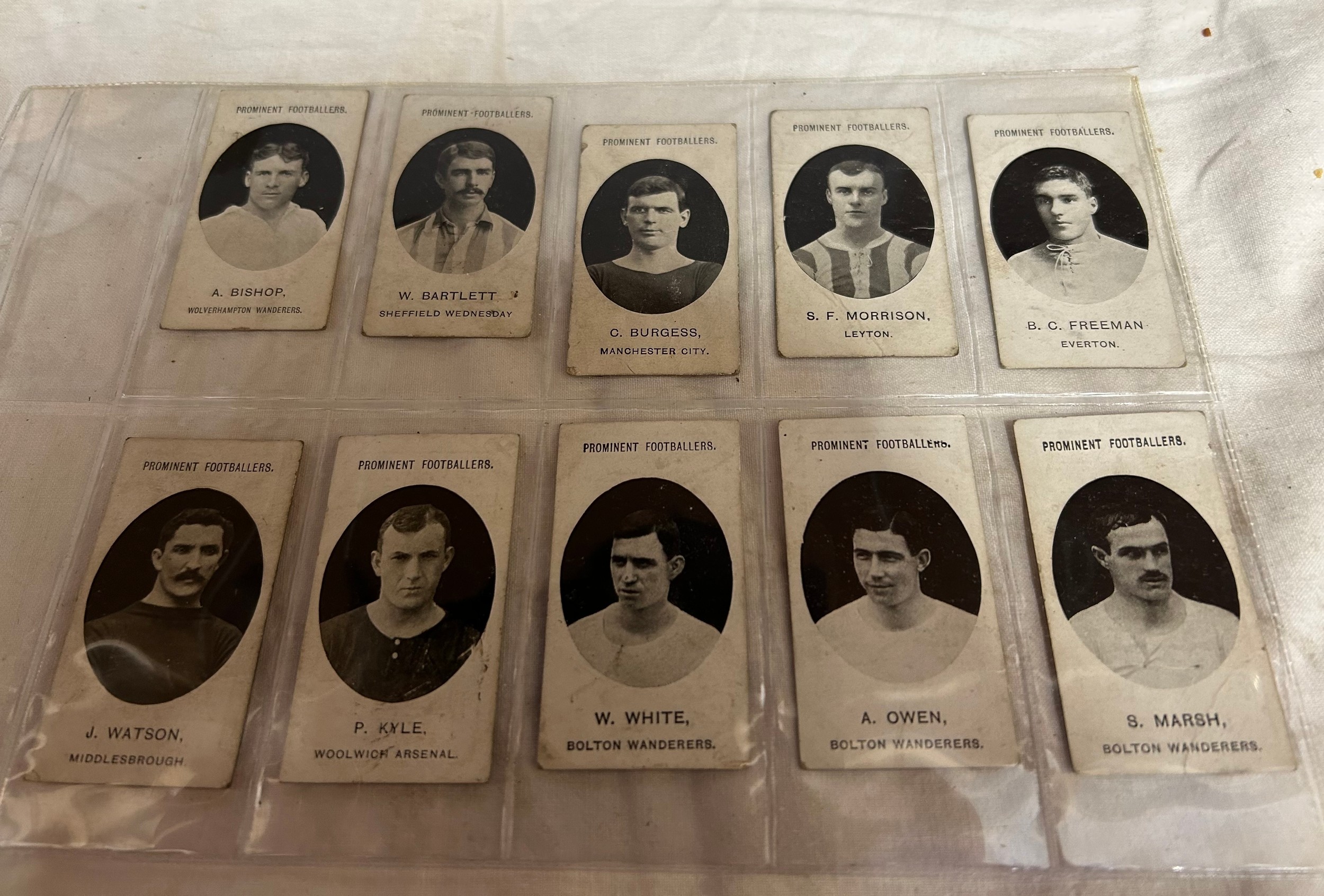 Taddy & Co Cigarette cards, all Prominent Footballers: Hull City: Roughley x 2, Neave x 2, John - Image 5 of 9