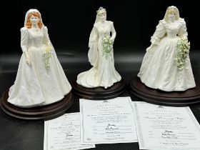 Coalport 'Royal Bride' figurines to include Sarah Duchess of York 363/7500, Sophie Countess of