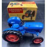 A boxed Chad Valley 1/16 Fordson Dexta Tractor, excellent example.