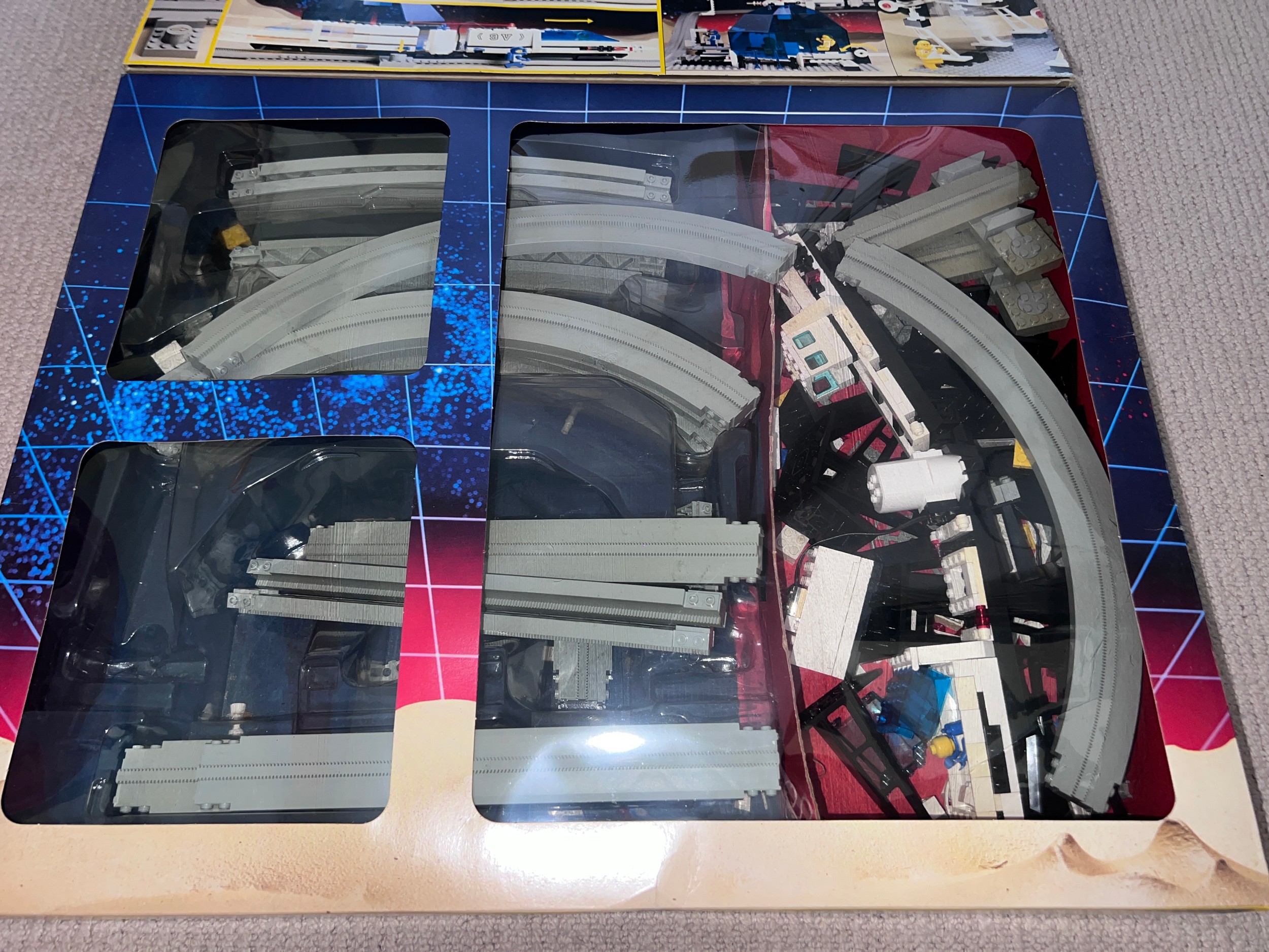 A boxed Lego 6990 Space Monorail and possible track extensions 6921. - Image 3 of 9