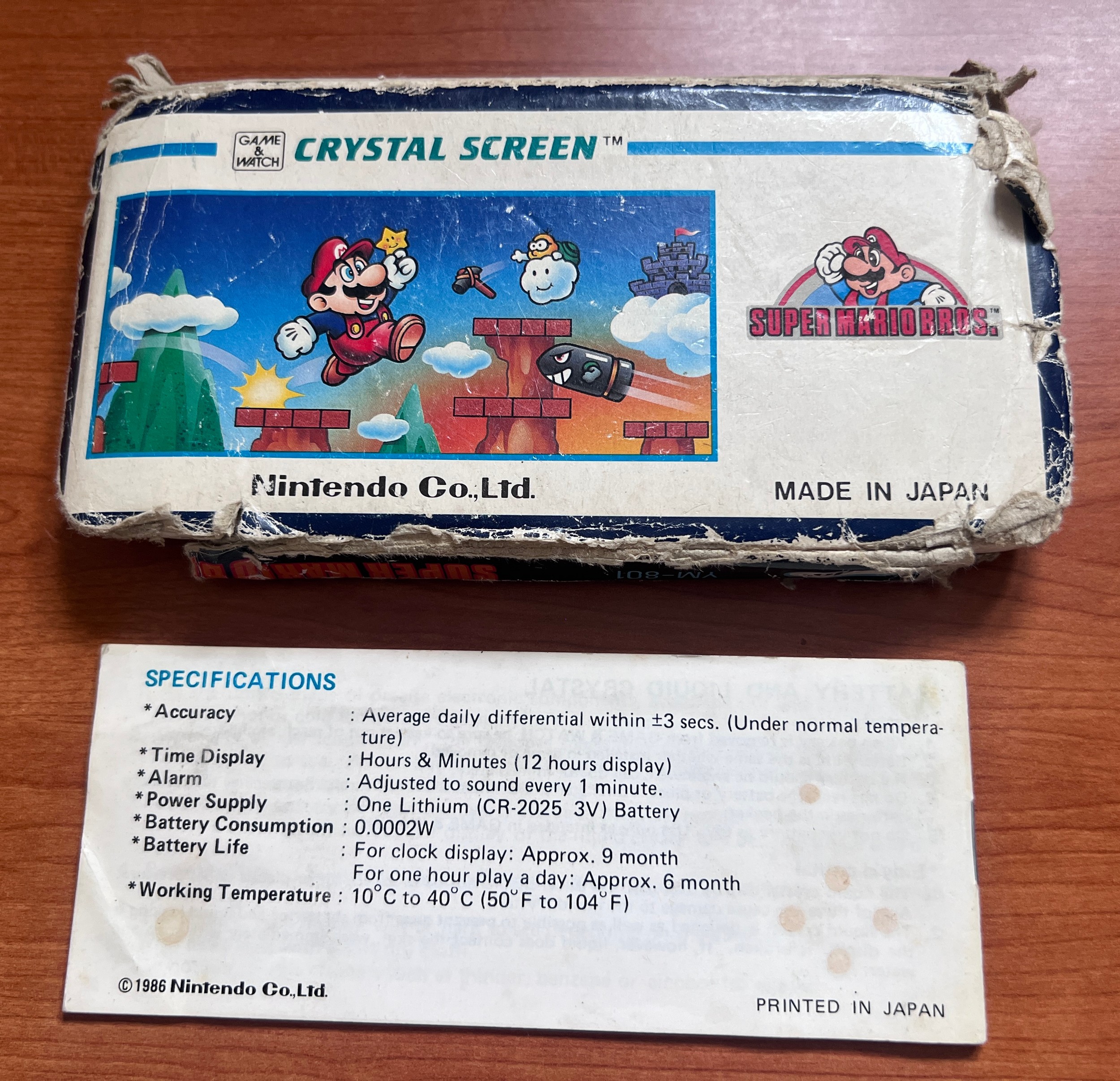 Nintendo Game & Watch YM-801 Super Mario Bros. Crystal Screen handheld console with original box and - Image 2 of 5