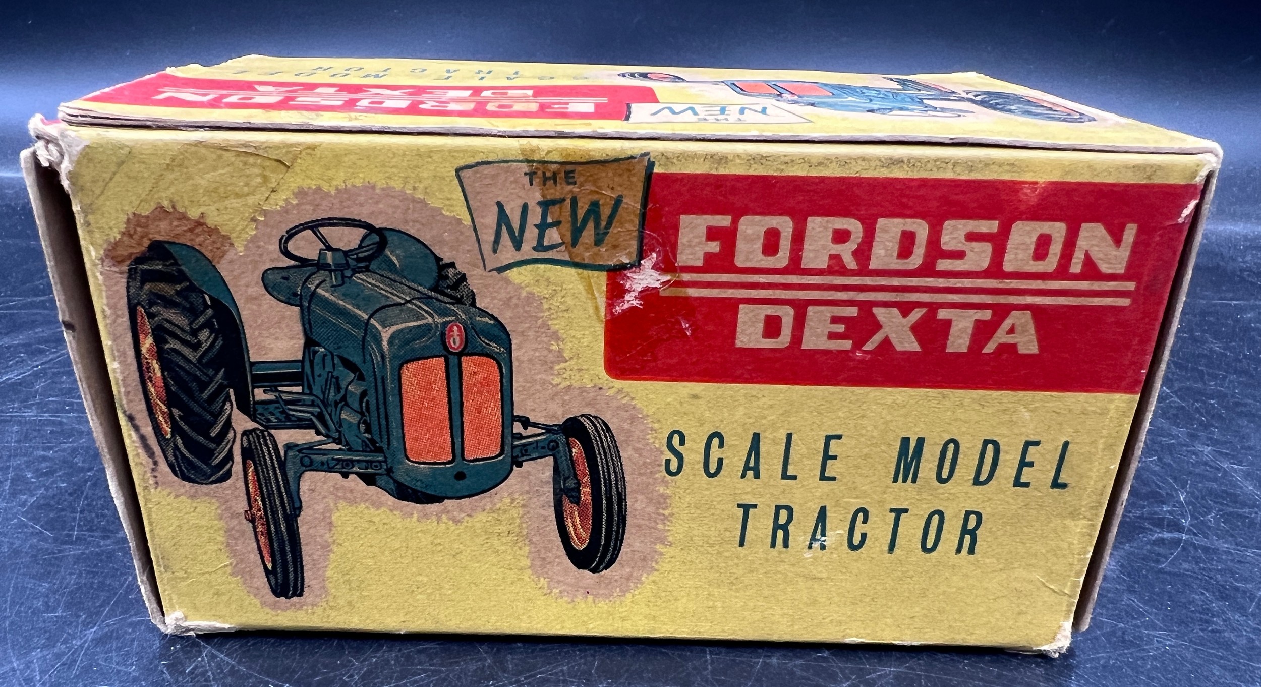 A boxed Chad Valley 1/16 Fordson Dexta Tractor, excellent example. - Image 5 of 14