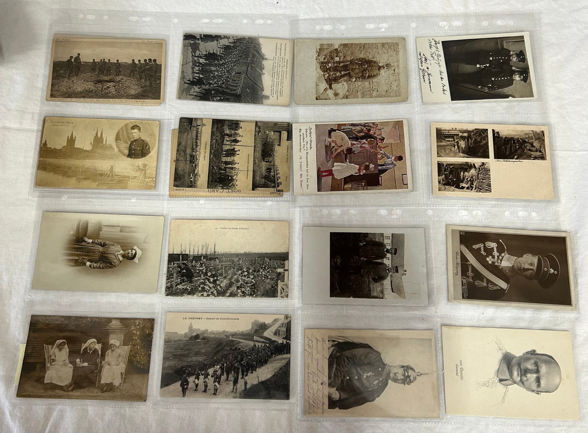 A Large collection of 300+ Military postcards mainly relating to WW1, depicting P.O.W camps, the - Bild 7 aus 7