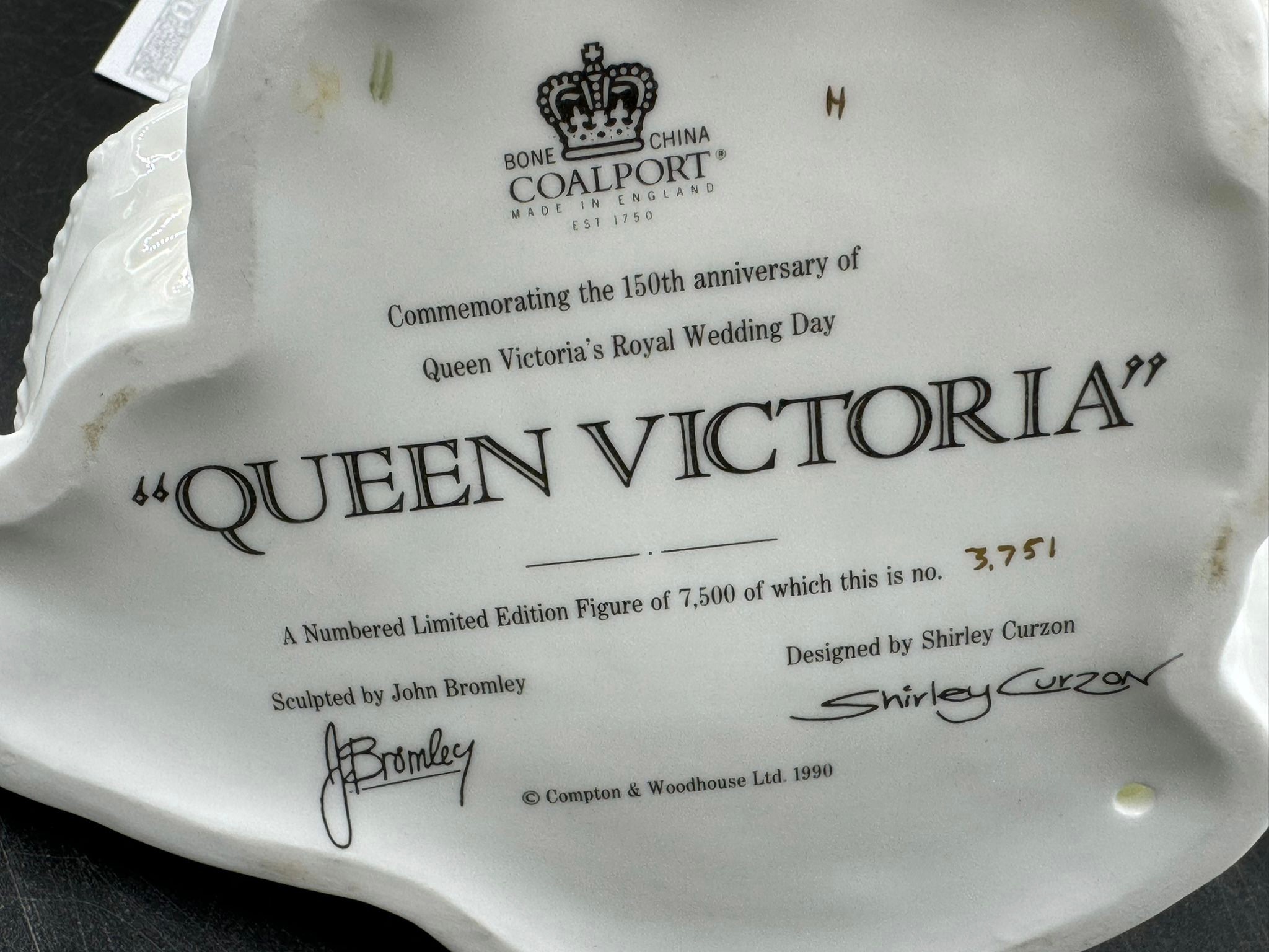 Coalport 'Royal Brides' to include Queen Mary 226/7500, Princess Alexandra (Queen) 2319/7500, - Image 6 of 7