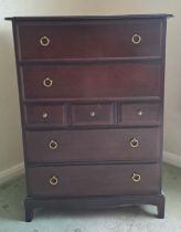 Vintage Stag bedroom furniture to include chest of drawers 110cm h x 82cm w x 46cm d, dressing table