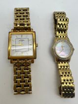 Two watches to include Rotary with date aperture and a square face and a Citizen Eco-Drive with