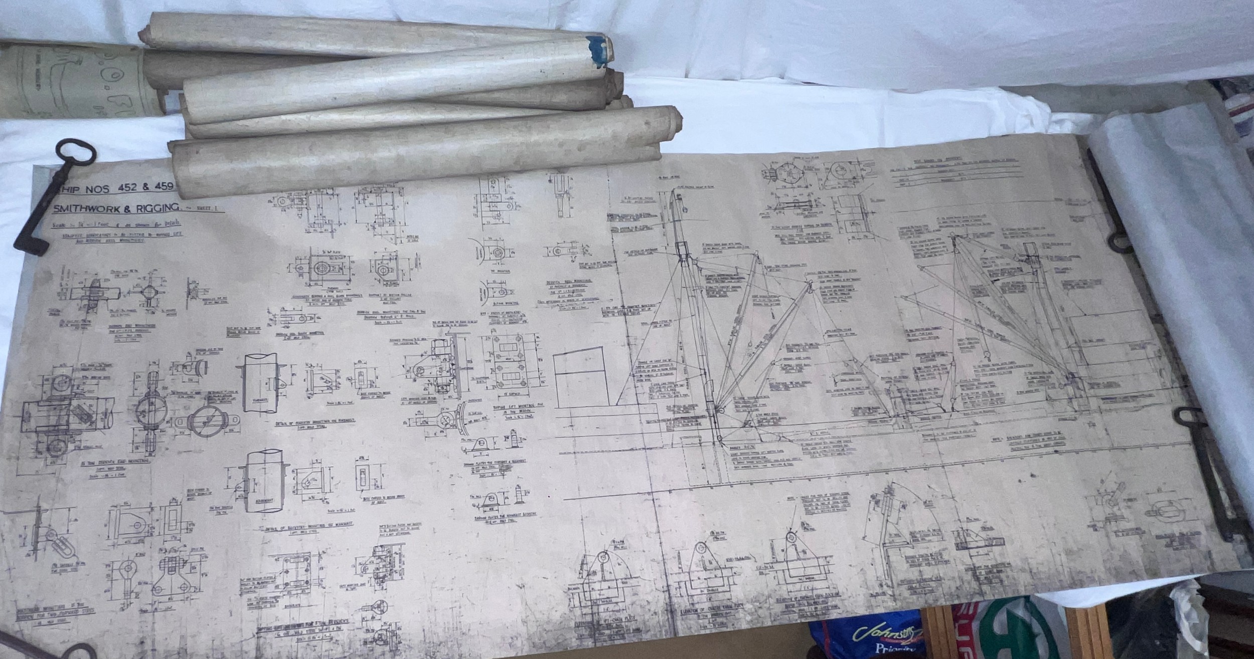 Ship plans, Goole Ship Building & Repairing Co Ltd. to include S.S. Thames 129, S.S. Cottingham 103, - Bild 15 aus 18