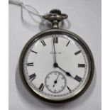 An Elgin pocket watch. Winds and goes.